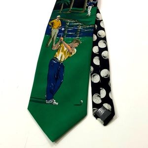 Keith Daniels Vintage Golf-Theme Tie